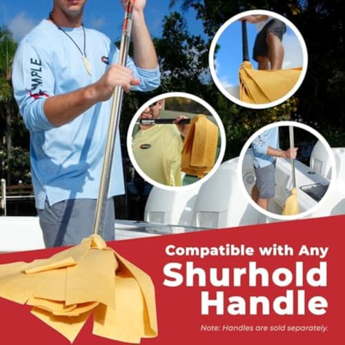 Shurhold Deluxe Water Sprite Chamois Mop - High-Absorbent Marine Drying Tool