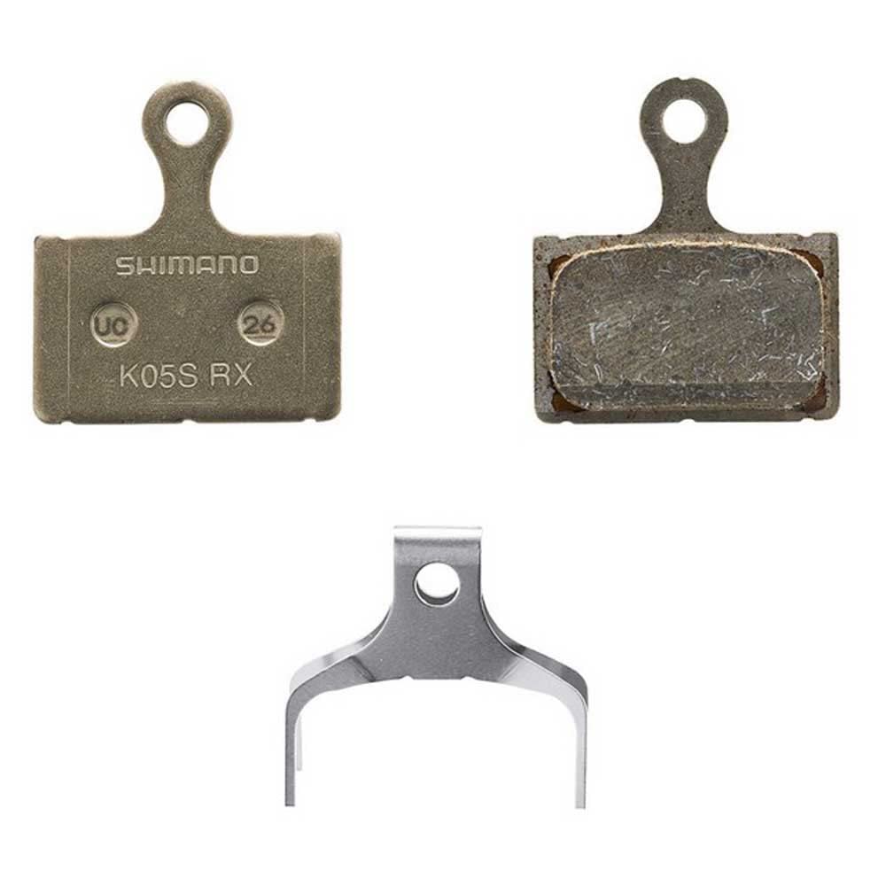 Shimano K05S-RX disc Pads and Spring, Steel Back, Resin,Black