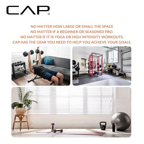 CAP Vinyl-Coated Cast Iron Kettlebell 40 lb Home Gym Strength Equipment