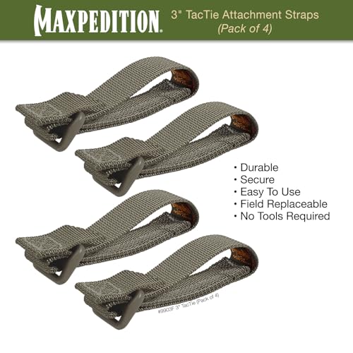 Maxpedition 3-Inch TacTile - Pack Of 4 (Foliage Green)