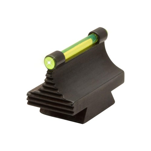 TRUGLO 3/8-Inch Dovetail Front Steel Gun Sight Replacement Fiber Optic Ramp Sight - .450", Green
