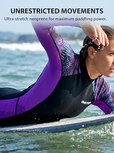 Women’s 3/2mm Full Wetsuit Neoprene Wetsuit - Purple X-Large