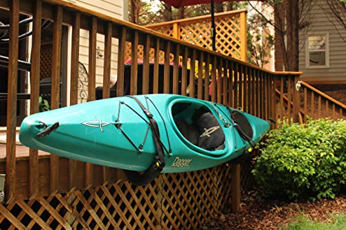 Suspenz EZ Kayak Rack - Yellow Wall Mount Canoe & Paddle Board Storage
