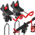 2 Pack Adjustable Fishing Rod Holders with 360° Rotation - Ground, Beach, Bank