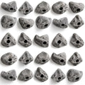 25 PCS Rock Climbing Holds - Natural Gray Indoor & Outdoor Climbing Wall Set - Bolt-On US-Made