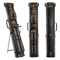 2x4 Hard Pool Cue Case with Stand & Accessory Storage - Billiard Cue Organizer