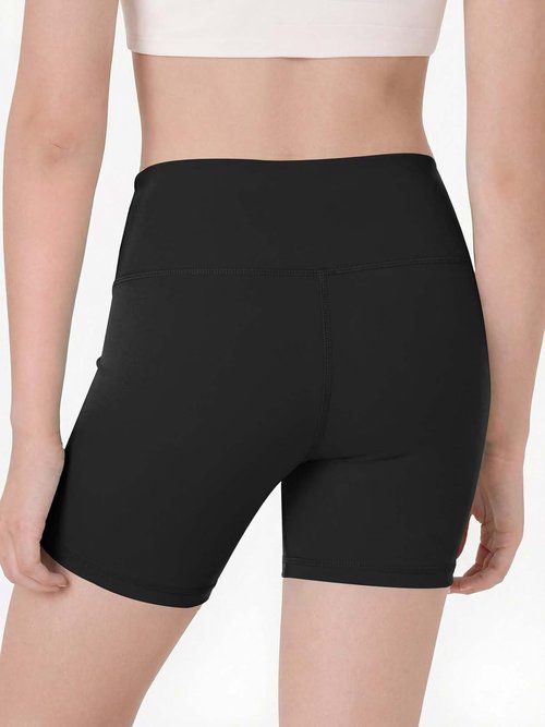 Haloumoning Girls Athletic Shorts - Sparkly High Waisted Yoga & Dance Biker Shorts | Sizes 5-14Y