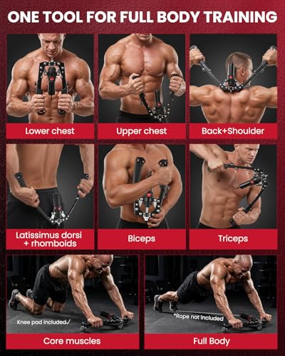 Black SAKER Twister Arm Trainer with Adjustable Hydraulic Resistance and Ab Roller