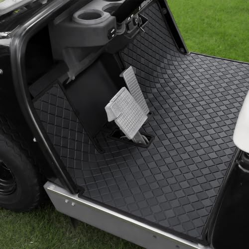 Cartalia Black Trim Golf Cart Floor Mat for Yamaha G8-G23 1990-2007, Full Coverage