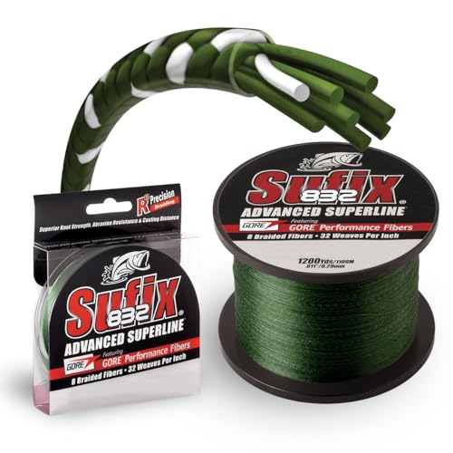 Fishing Line - Sufix 832 Advanced Superline Braid 150 Yards Multicolor 30 lb