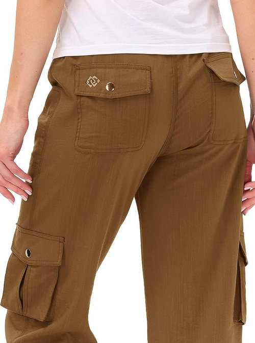 MoFiz Women's Capri Pants - Lightweight Casual Capris with Pockets for Hiking | Loose Fit & Dressy