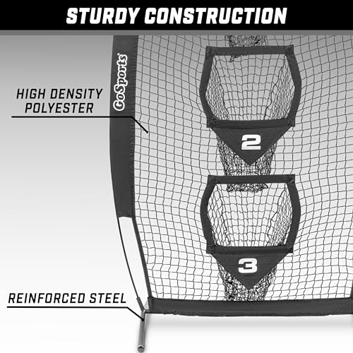 Football Throwing Target Net - 8 x 4 ft Practice Pass Accuracy Training - Black Variation