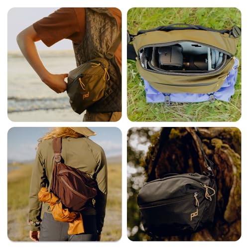 Peak Design Outdoor Sling Bag 7L Black with Padded Adjustable Shoulder Strap