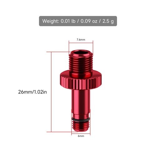 Bicycle Suspension Air Valve Adapter Tool for Rochshox Shock and DT Swiss Shocks Compatible with Most Cycling Suspension