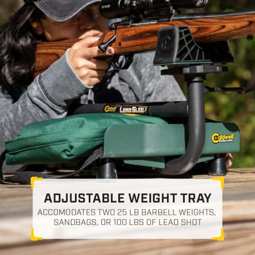 Caldwell Lead Sled Adjustable Shooting Rest - Recoil Reducing & Precise Elevation
