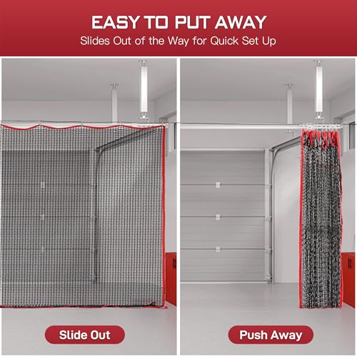 20x10ft Golf Netting with Impact Mesh - Easy Setup Backyard Practice Net