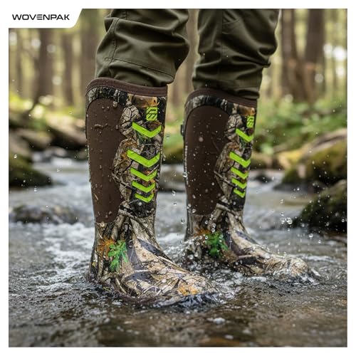 PW WOVENPAK Women's Camo Waterproof Rubber Hunting Boots - 7 / Next G2