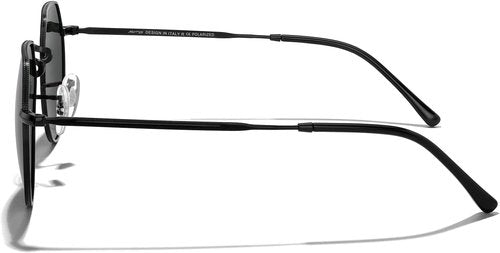 MERRY'S Polarized Round Polygon Sunglasses - Retro Classic Vintage Shades for Men & Women