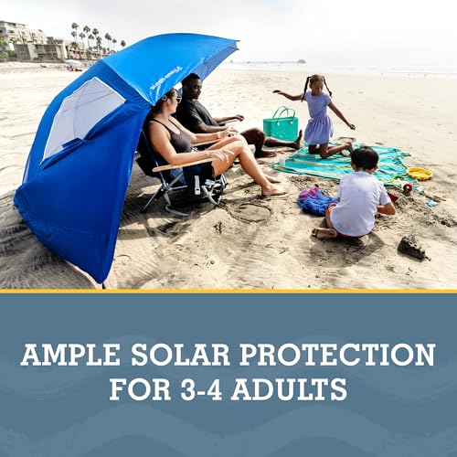 Sport-Brella UPF 50+ 8-Foot Portable Beach Canopy with Side Panels & Wind Flaps