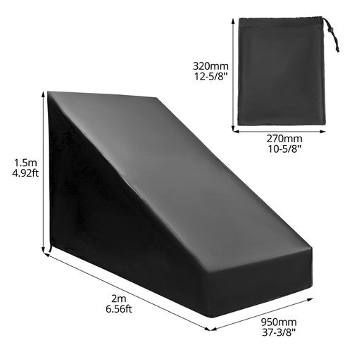 QWORK All-Weather Treadmill Cover, 420D Polyester Oxford with PU Coating, 79" x 60" x 38", Waterproof, UV-Resistant