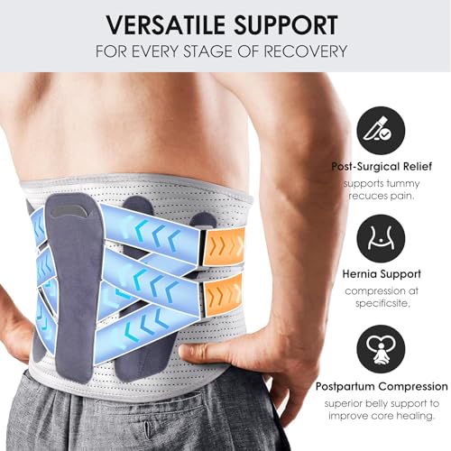 Abdominal Support Belt for Post-Surgery & Postpartum Recovery - Adjustable Waist Wrap