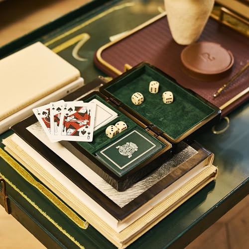 Preston Lane Chester Wooden Game Box Set with Cards & Dice - Home Decor & Game Storage