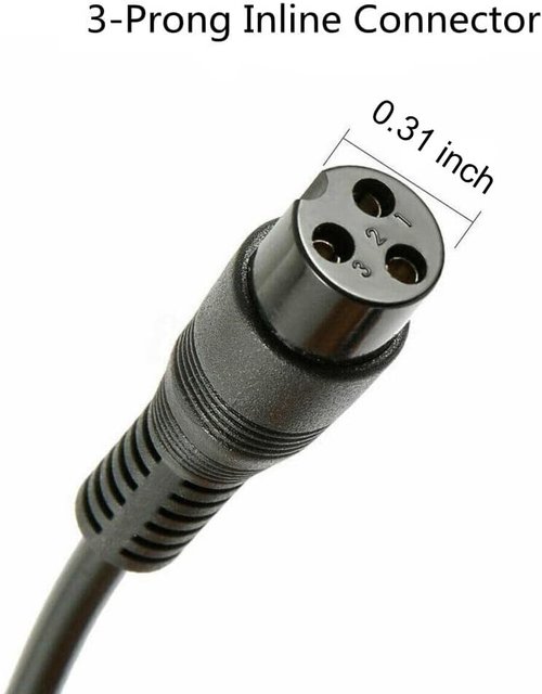 42V 2A Battery Charger - Fast Supply Adapter for 36V Scooter Lithium Battery | 8mm 3 Prong Connector
