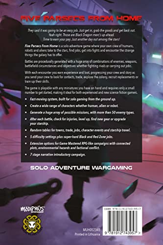 Five Parsecs From Home Core Book - Sci-Fi Solo Role-Playing Game, Modiphius