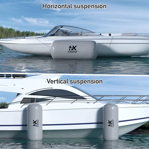HXDOGSP Inflatable Boat Fender 5FT Heavy Duty Dock Bumper 18x60 Inch for Boats