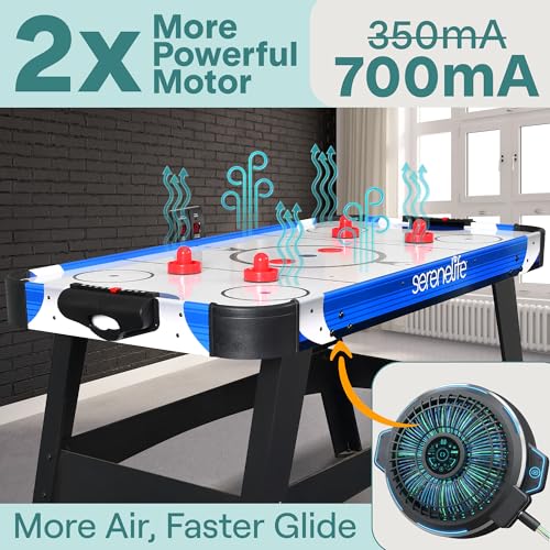 58-Inch Air Hockey Table with Digital Scoreboard & Powerful Motor