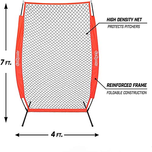 I Screen Baseball Pitching Protection Net - 4ft x 7ft Pitcher Safety Screen