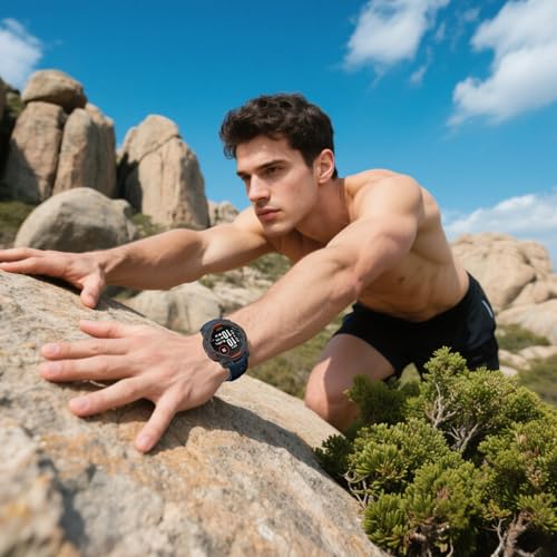 OVERSTEP Watch Bands Compatible with Instinct 3 Amoled Solar 50mm - Midnight Blue