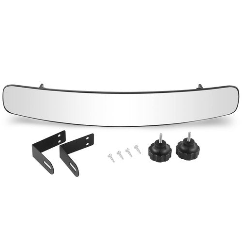 SHUNCHENXIANG Golf Cart Rear View Mirror Fits EZGO Club Car Yamaha, 16.5 Inch Extra Wide Universal Adjustable Panoramic Golf Cart Mirror