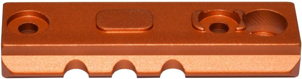 PRESMA M-Lok to Picatinny Rail Adapter Kit - 3 Piece Set with Orange Finish for Versatile Mounting