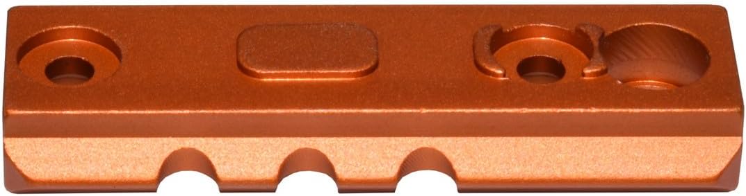 PRESMA M-Lok to Picatinny Rail Adapter Kit - 3 Piece Set with Orange Finish for Versatile Mounting