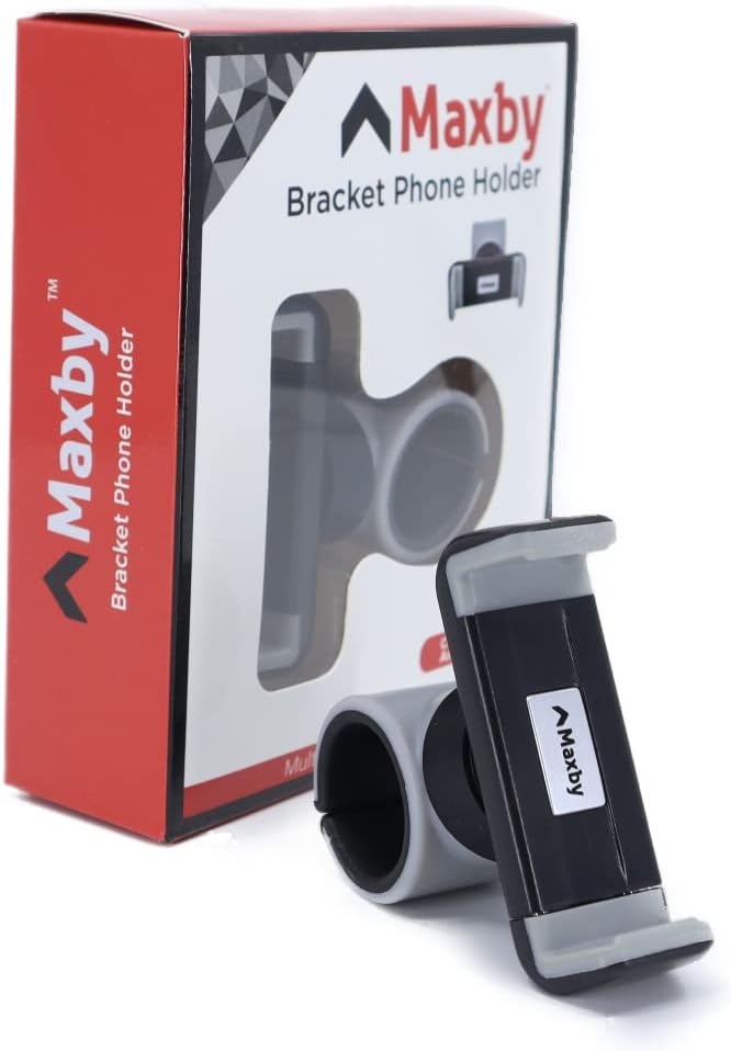 Peloton Phone Holder - Secure Fit & Easy One-Hand Operation - 360° Rotation for iPhone & Android