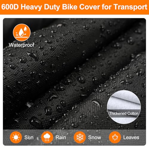 Upgraded XXL Bike Cover for 3 Bikes on Rack Waterproof Outdoor Storage