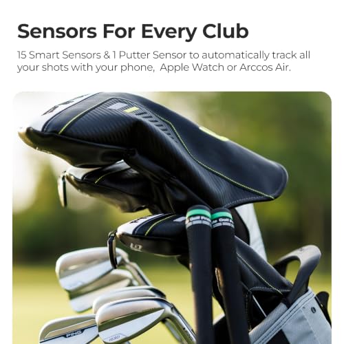 Arccos Golf Smart Sensors Gen 4 Smoke - Automatic Shot Tracking & GPS Rangefinder