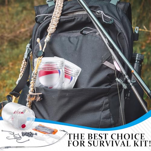 Mini Fishing Kits Bulk for Christmas Shoebox Fillers - 48 Pcs Emergency Survival Gear
