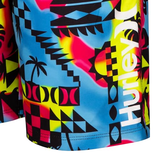 Hurley Boys Printed Board Shorts - Multi Aztec 7-Inch Swim Trunks
