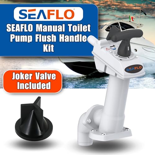 Seaflo Manual Toilet Pump Handle Kit for Marine Toilets - Easy Lock System