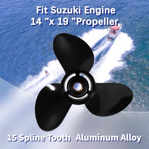OEM Aluminum Outboard Propeller 14x19 for Suzuki 50-140HP RH 3-Blade