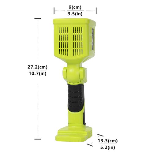 1600LM Flashlight for Ryobi ONE+ 18V Li-ion Ni-Cad Ni-Mh Battery, Portable Handheld Flashlight Project Light for Camping Workshop Garage Car Repairing, Emergency and Job Site(Battery not Included)