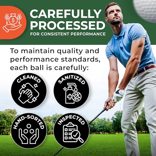 White 50-Pack Recycled Golf Balls for Titleist ProV1 & Pro V1X - Near Mint