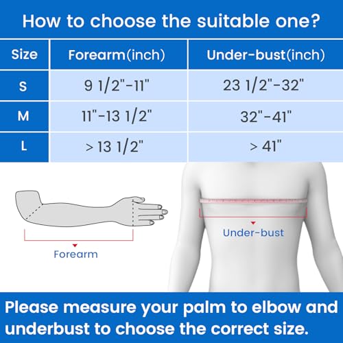 Velpeau Large Medical Shoulder Abduction Sling with Removable Pillows - Supports & Braces
