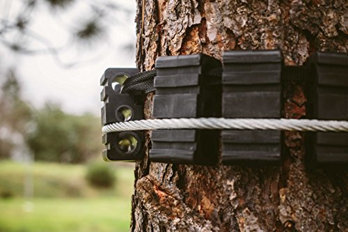 Tree Saver Block Kit for Zip Line Safety - Protect Trees Up to 3FT Diameter with Heavy Duty Nylon Blocks & Adjustable Straps