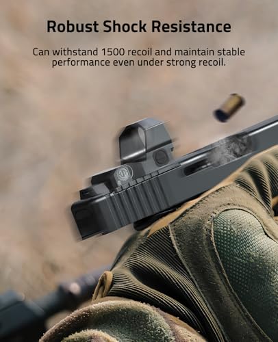 CVLIFE WolfCovert Red Dot Sight with Multiple Reticle System, RMR Footprint