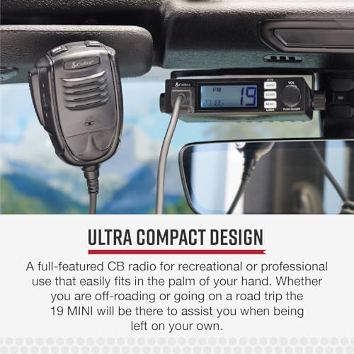 Cobra 19 MINI AM/FM CB Radio - Compact Dual-Mode 40 Channel Handheld