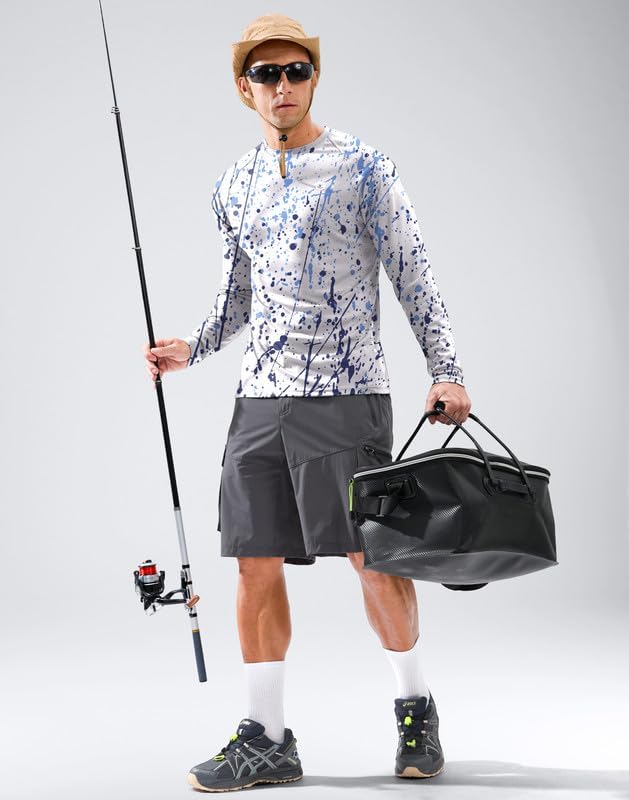 Skiennix Men's Long Sleeve Sun Protection Shirt - UPF 50+ for Ultimate UV Defense