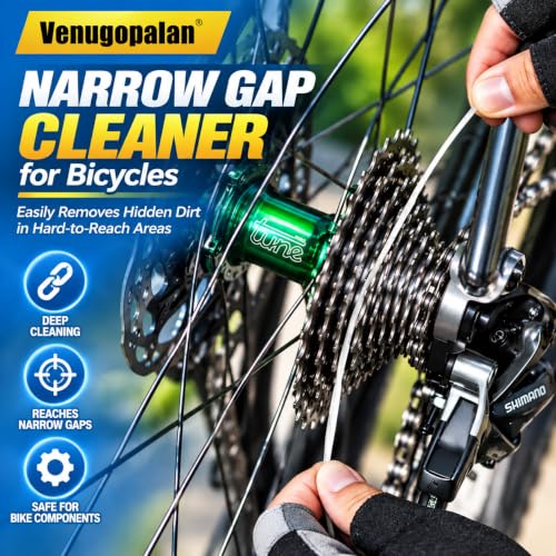 Venugopalan 17-Piece Bicycle Cleaning Kit for MTB & Road Bikes - All-Weather Chain Lube & Tools